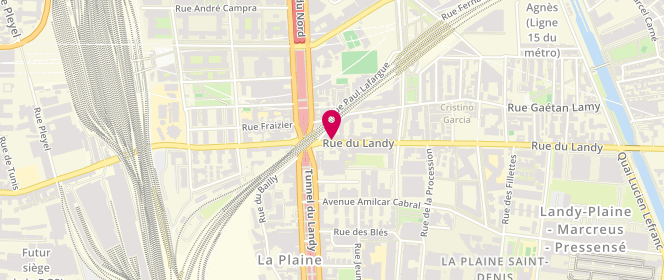 Plan de Boucherie bilal, 74 Rue du Landy, 93210 Saint-Denis