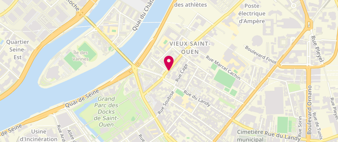 Plan de Wakil, 44 Rue de Saint-Denis, 93400 Saint-Ouen-sur-Seine