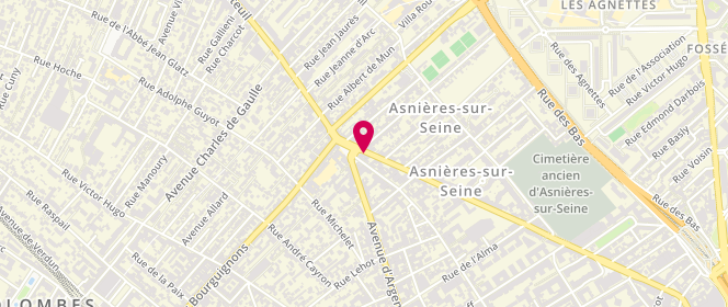 Plan de La Ferme des Bourguignons, 193 Boulevard Voltaire, 92600 Asnières-sur-Seine