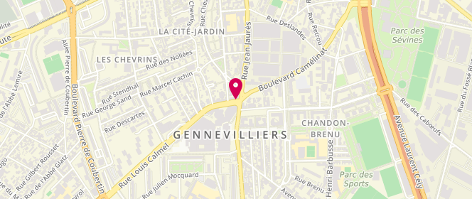 Plan de Boucherie Ibrahim, 2 Rue Louis Calmel, 92230 Gennevilliers