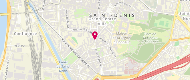 Plan de Boucherie Al Sunna, 33 Rue Gabriel Péri, 93200 Saint-Denis