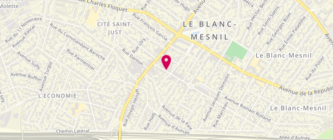 Plan de Boucherie EL VAZ, 15 avenue Pierre et Marie Curie, 93150 Le Blanc-Mesnil