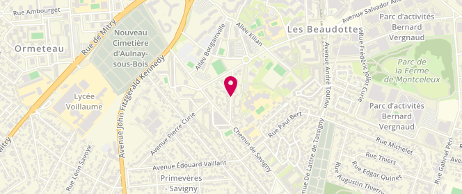 Plan de Le Boeuf Limousin, Beaudottes, 93270 Sevran