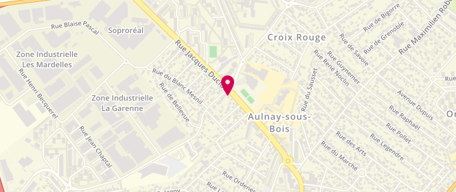 Plan de La ferme d'Aulnay avs, 95 Bis Rue Jacques Duclos, 93600 Aulnay-sous-Bois