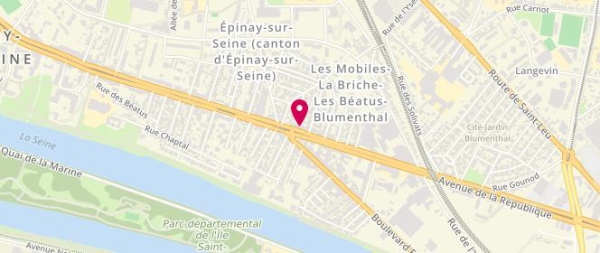 Plan de Bbt, 163 avenue de la République, 93800 Épinay-sur-Seine