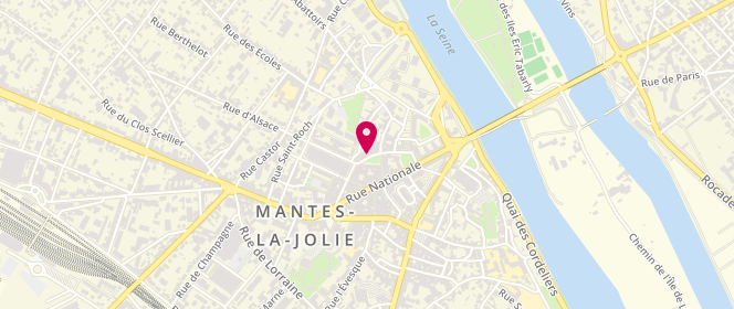 Plan de Boucherie Guillemot Mantes la Jolie, 16 Pl. Du Marché au Blé, 78200 Mantes-la-Jolie