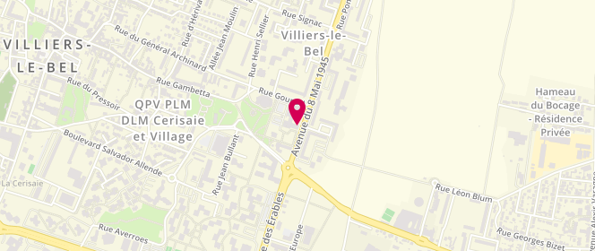 Plan de Les Etoiles, 15 place Berlioz, 95400 Villiers-le-Bel