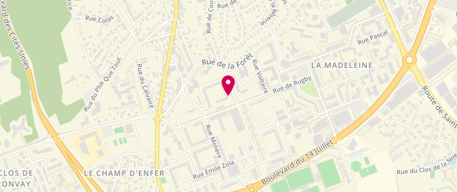 Plan de Boucherie Anasre, 5 Rue de Rugby, 27000 Évreux
