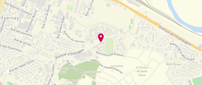Plan de Boucherie Régal, 8 avenue de Middelkerke, 51200 Épernay
