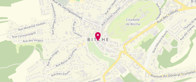Plan de Boucherie Charcuterie Dubois, 32 Rue Maréchal Foch, 57230 Bitche