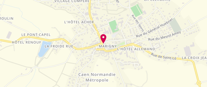 Plan de Les Saveurs de Marigny, 4 place Westport, 50570 Marigny-le-Lozon