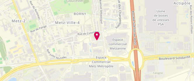 Plan de Despi, Zone Aménagement de Sebastopol Rue Dinandiers, 57070 Metz