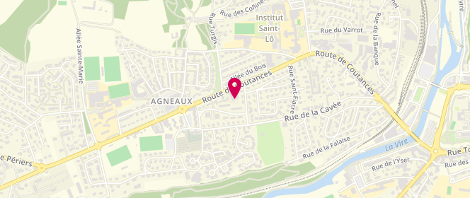 Plan de Les Éleveurs de la Charentonne - AGNEAUX, 52 Route de Coutances, 50180 Agneaux