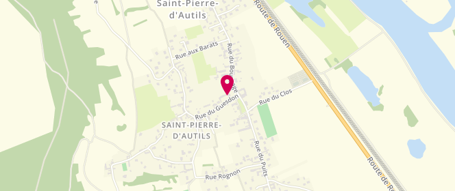 Plan de Boucherie de Saint Pierre, 4 Rue du Guesdon, 27950 La Chapelle-Longueville