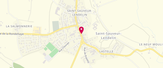 Plan de Boucherie A.Helaine, 25 Rue Maréchal Leclerc, 50490 Saint-Sauveur-Villages