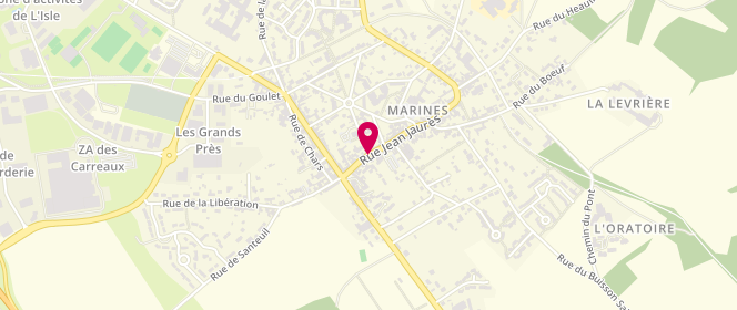 Plan de Boucherie Ollivier, 18 Rue Jean Jaurès, 95640 Marines