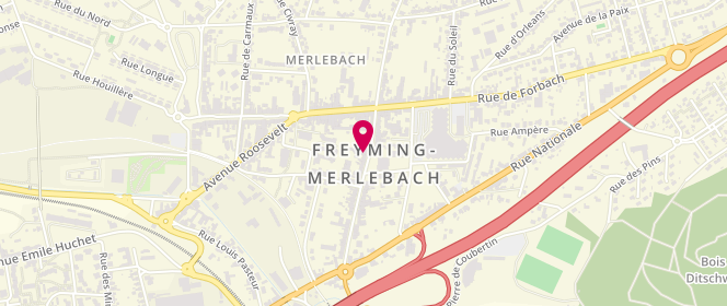 Plan de Boucherie Zebiche, 59 Rue Nicolas Colson, 57800 Freyming-Merlebach