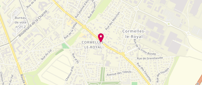 Plan de YVON Philippe, 4 Place du Commerce, 14123 Cormelles-le-Royal