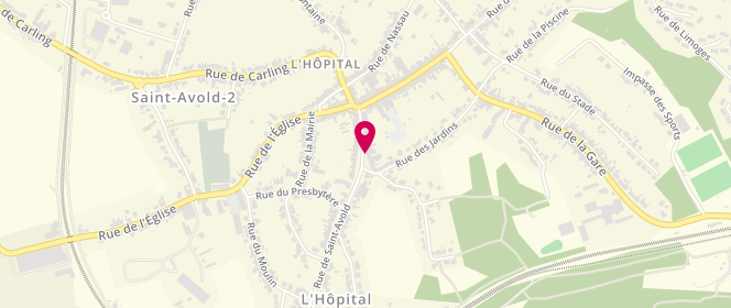 Plan de Boucherie Rouff, 24 Rue de Saint Avold, 57490 L'Hôpital