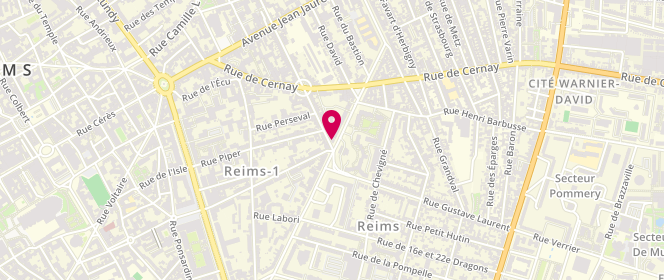 Plan de Chevaline Charlet, 68 Boulevard Saint-Marceaux, 51100 Reims