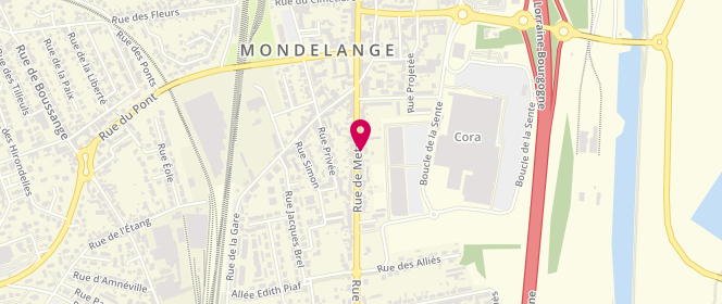 Plan de Boucherie Tailleur, 358 Rue de Metz, 57300 Mondelange