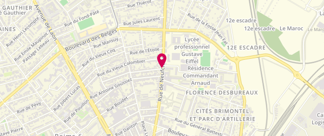 Plan de Manal, 32 Rue de Neufchatel, 51100 Reims