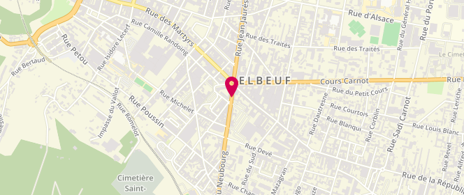 Plan de Boucherie Lefebvre, 5 Rue Neubourg, 76500 Elbeuf