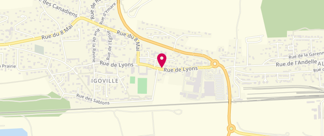 Plan de La Grande Boucherie d'Igoville, Le Bout de la Ville Lyons, 27460 Igoville