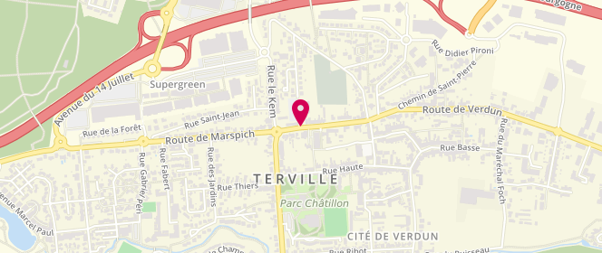 Plan de L'Equation Gourmande, 141 Route Verdun, 57180 Terville