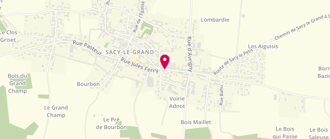 Plan de Boucherie Saveurs des Gourmands, 50 Rue Victor Hugo, 60700 Sacy-le-Grand