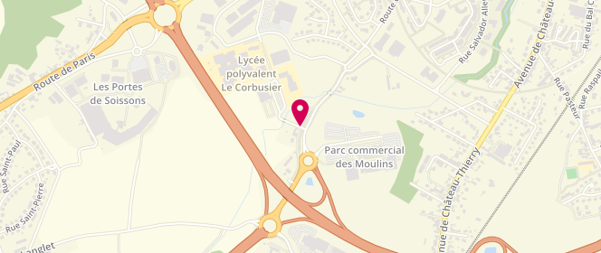 Plan de CG Soissons, parc des Moulins 79 Route Chevreux, 02200 Soissons