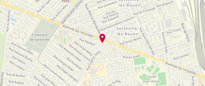 Plan de Eloy Maryline, 95 Avenue du 14 Juillet, 76300 Sotteville-lès-Rouen