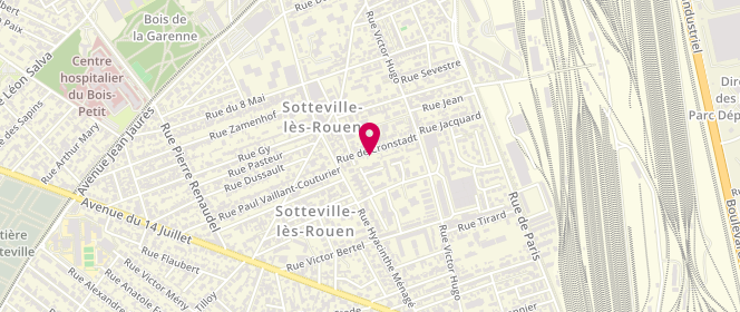 Plan de Boucherie du Trianon, 83 - 85 Rue de Trianon, 76300 Sotteville-lès-Rouen