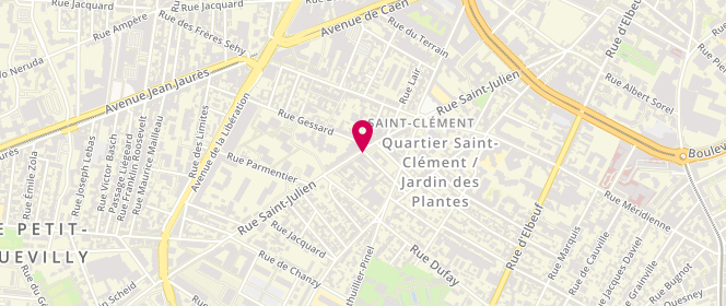 Plan de Boucherie Saint Julien, 185 Rue Saint Julien, 76100 Rouen
