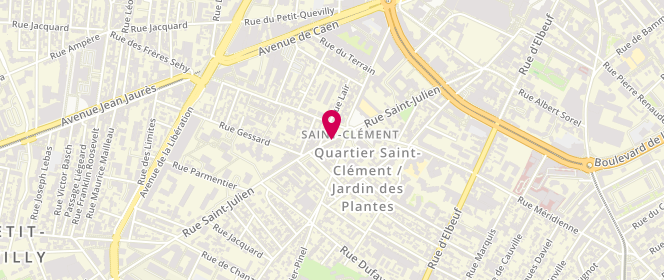 Plan de Boucherie Saint Clement, 151 Rue Saint-Julien, 76100 Rouen