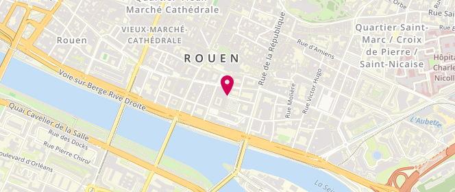 Plan de Boucherie de la Haute Vieilletour, 1 Rue de l'Épicerie, 76000 Rouen