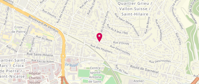 Plan de Boucherie Descroizilles, 153 Rue Descroizilles, 76000 Rouen