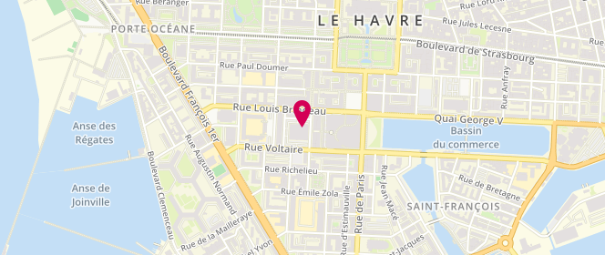 Plan de Ambassade de Bretagne, place des Halles Centrales, 76600 Le Havre