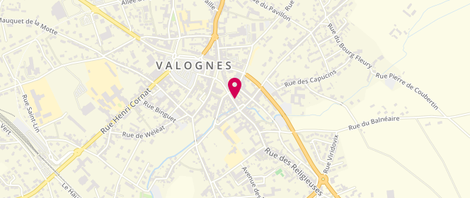 Plan de Boucherie & Charcuterie SCELLES VALOGNES, 9 Rue des Religieuses, 50700 Valognes