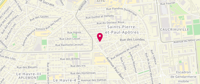 Plan de Boucherie des Londes, 3 Rue des Londes, 76610 Le Havre