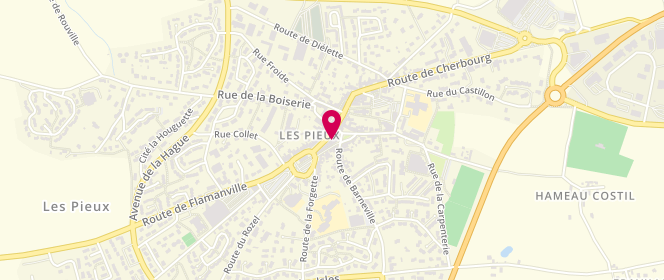Plan de Boucherie - Charcuterie - Traiteur SERGENT, 23 Rue Centrale, 50340 Les Pieux