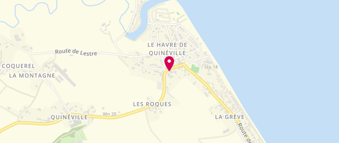 Plan de Boucherie Charcuterie Gibon, 2 avenue de la Plage, 50310 Quinéville