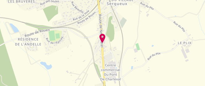 Plan de Ma P'tite Boucherie, 542 Route de Neufchatel, 76440 Serqueux