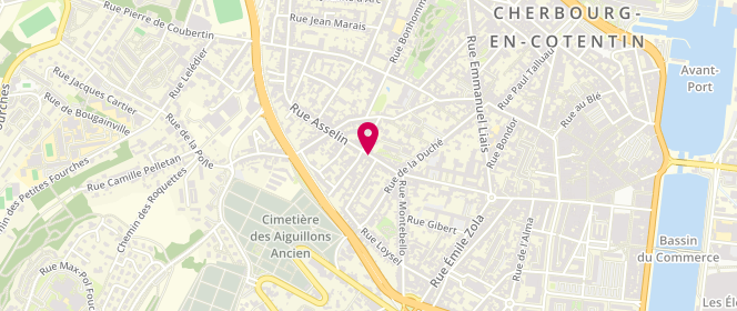 Plan de LELONG David, 21 Rue Asselin, 50100 Cherbourg-Octeville