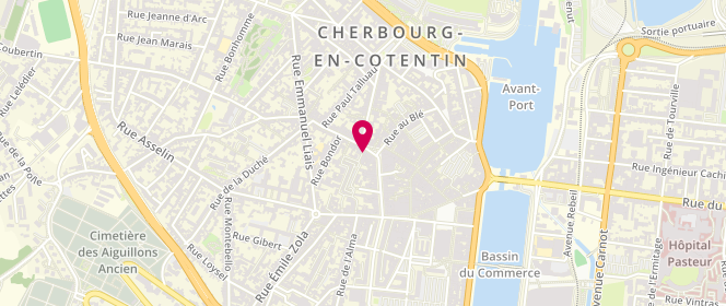 Plan de Boucherie la Fontaine, 11 place de la Fontaine, 50100 Cherbourg-en-Cotentin