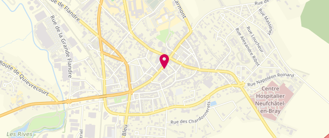 Plan de Boucherie Charcuterie du Centre, 4 Grande Rue Notre Dame, 76270 Neufchâtel-en-Bray
