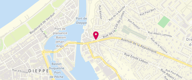 Plan de Delovane, 6 et 8 Rue Guerrier, 76200 Dieppe