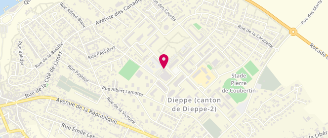 Plan de Boucherie Furon, 21 Rue Guy de Maupassant, 76370 Dieppe