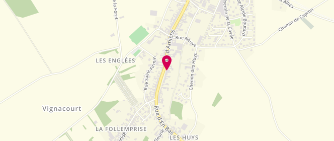 Plan de Cornet Boucherie Traiteur, 467 Rue d'Amiens, 80650 Vignacourt