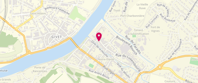 Plan de Boucherie Maurino, 4 Rue Notre Dame, 08600 Givet